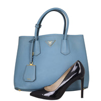 Prada Saffiano Cuir Double Bag Small Shoe