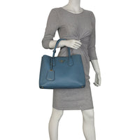Prada Saffiano Cuir Double Bag Small Mannequin