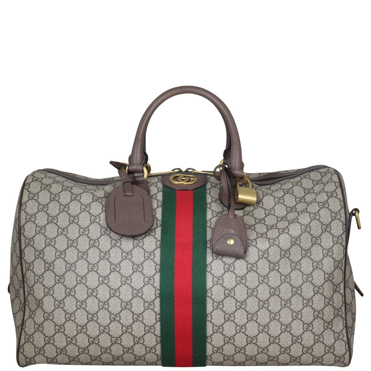Gucci GG Supreme Ophidia Carry-On Duffle Medium Front