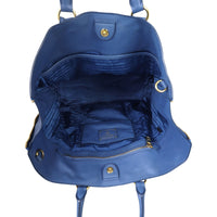 Prada Vitello Daino Large Expandable Shopper Tote Interior