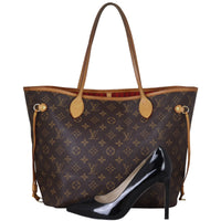 Louis Vuitton Neverfull MM Monogram Front with Shoe