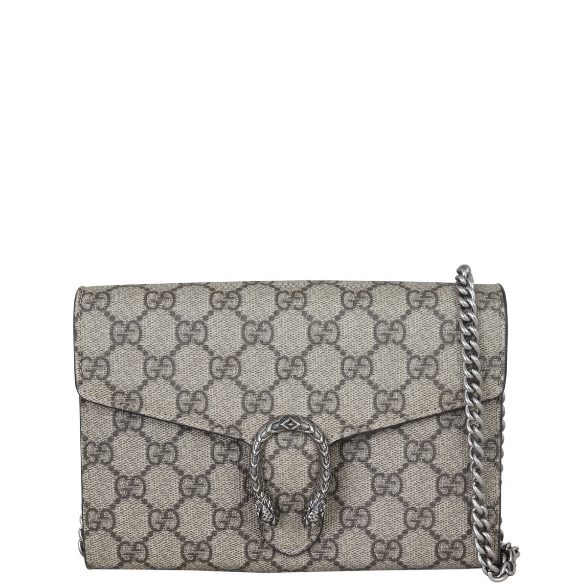 Gucci Dionysus GG Supreme Chain Wallet Front with Strap