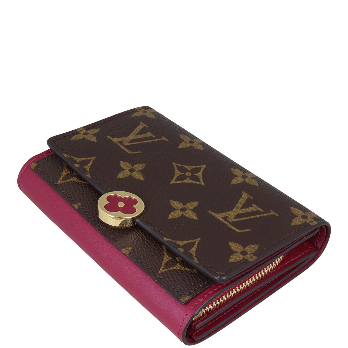 財布 LOUIS VUITTON FLORE COMPACT WALLET Louis Vuitton Flore Compact Wallet Monogram – Luxe.It.Fwd