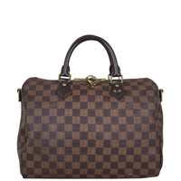 Louis Vuitton Speedy 30 Bandouliere Damier Ebene (hot stamping) Front