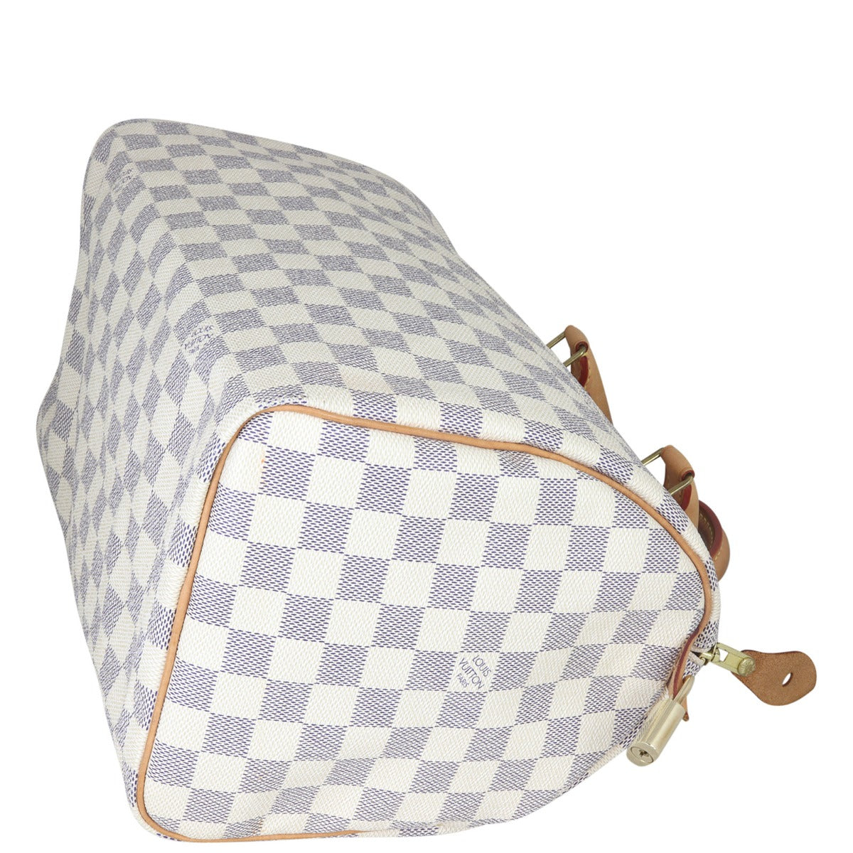 Louis Vuitton Speedy 30 Damier Azur Corner Distance