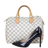 Louis Vuitton Speedy 30 Damier Azur Shoe