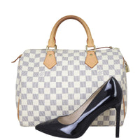 Louis Vuitton Speedy 30 Damier Azur Shoe