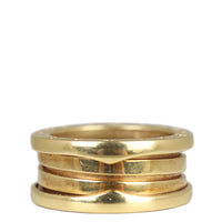 Bvlgari B.Zero1 18k Yellow Gold Four Band Ring