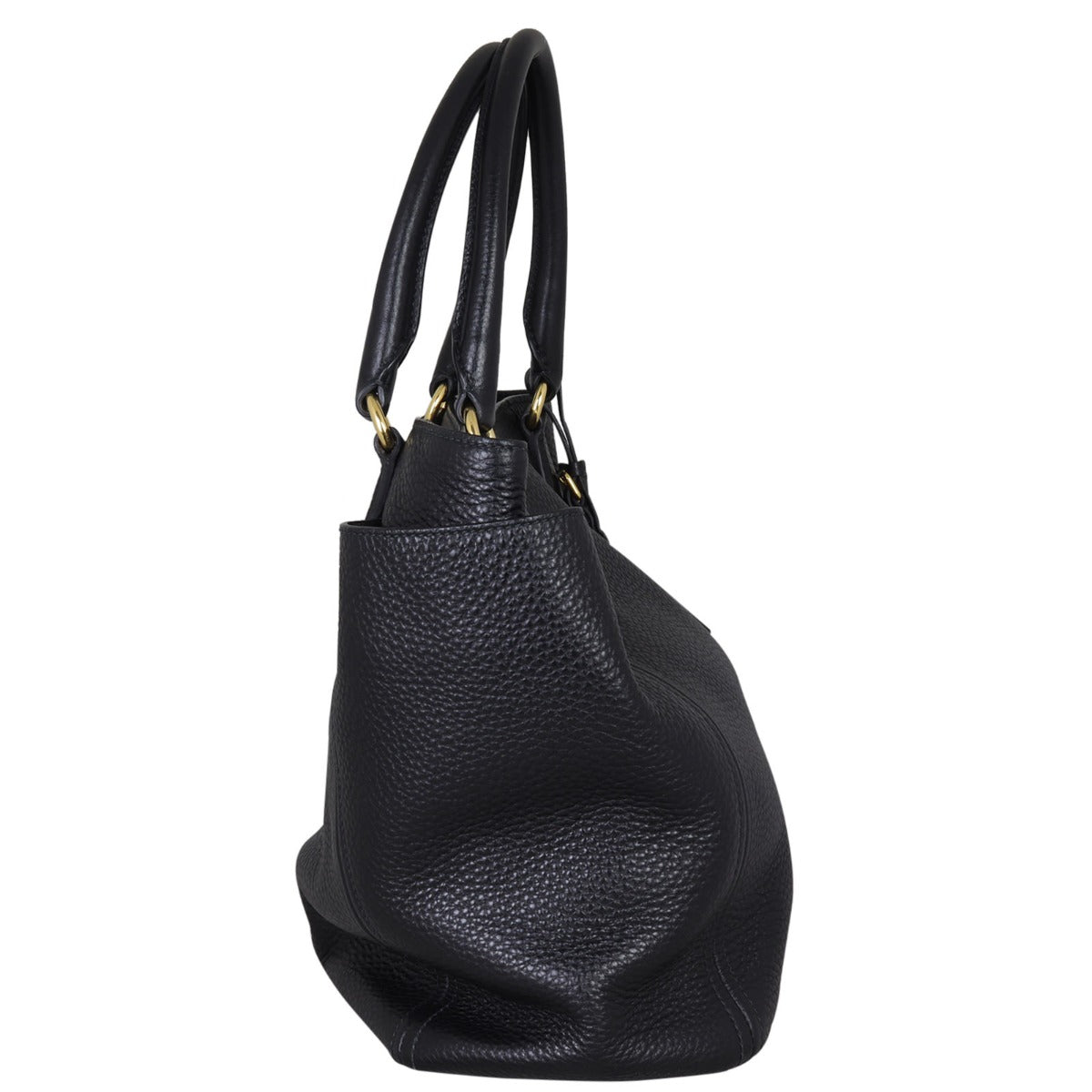 Prada Vitello Daino Side Pocket Tote Side