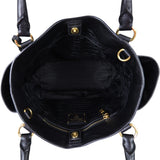 Prada Vitello Daino Side Pocket Tote Interior