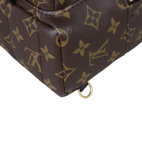 Louis Vuitton Palm Springs Mini Backpack Monogram Corner Closeup