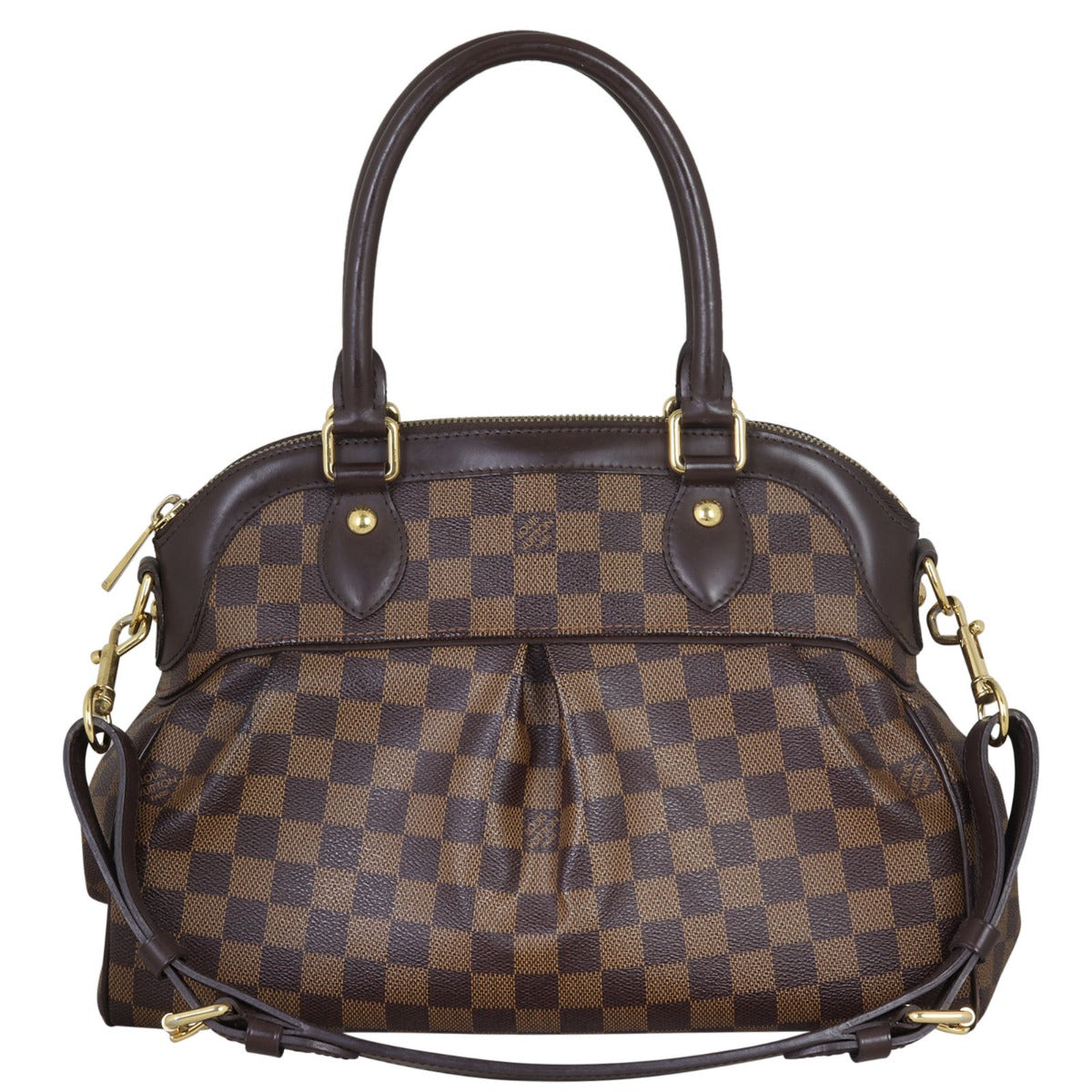 Louis Vuitton Trevi PM Damier Ebene Front with Strap