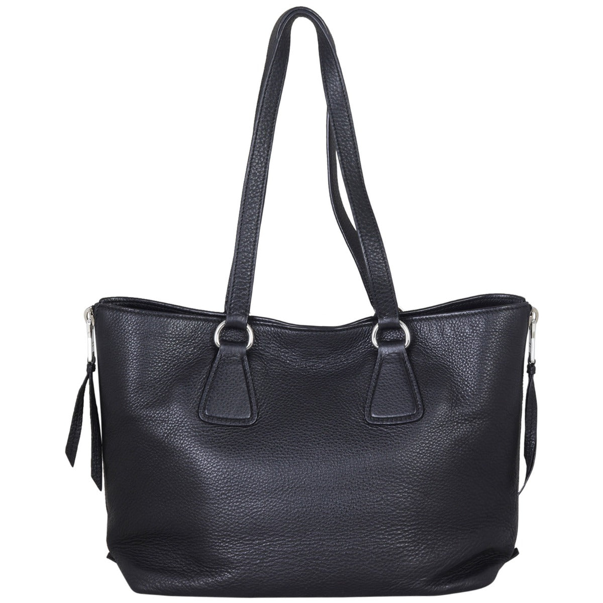 Prada Vitello Daino Zip Tote Back