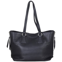 Prada Vitello Daino Zip Tote Back