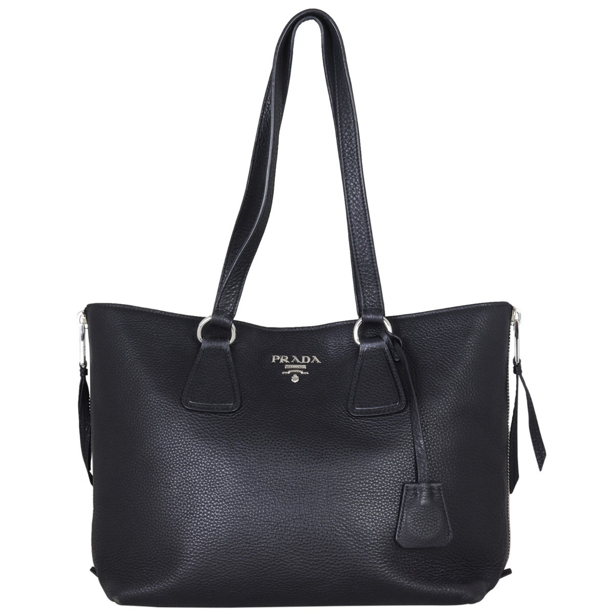 Prada Vitello Daino Zip Tote Front