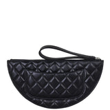 Chanel Metallic Wave Clutch Back