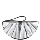 Chanel Metallic Wave Clutch Front