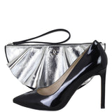 Chanel Metallic Wave Clutch Shoe