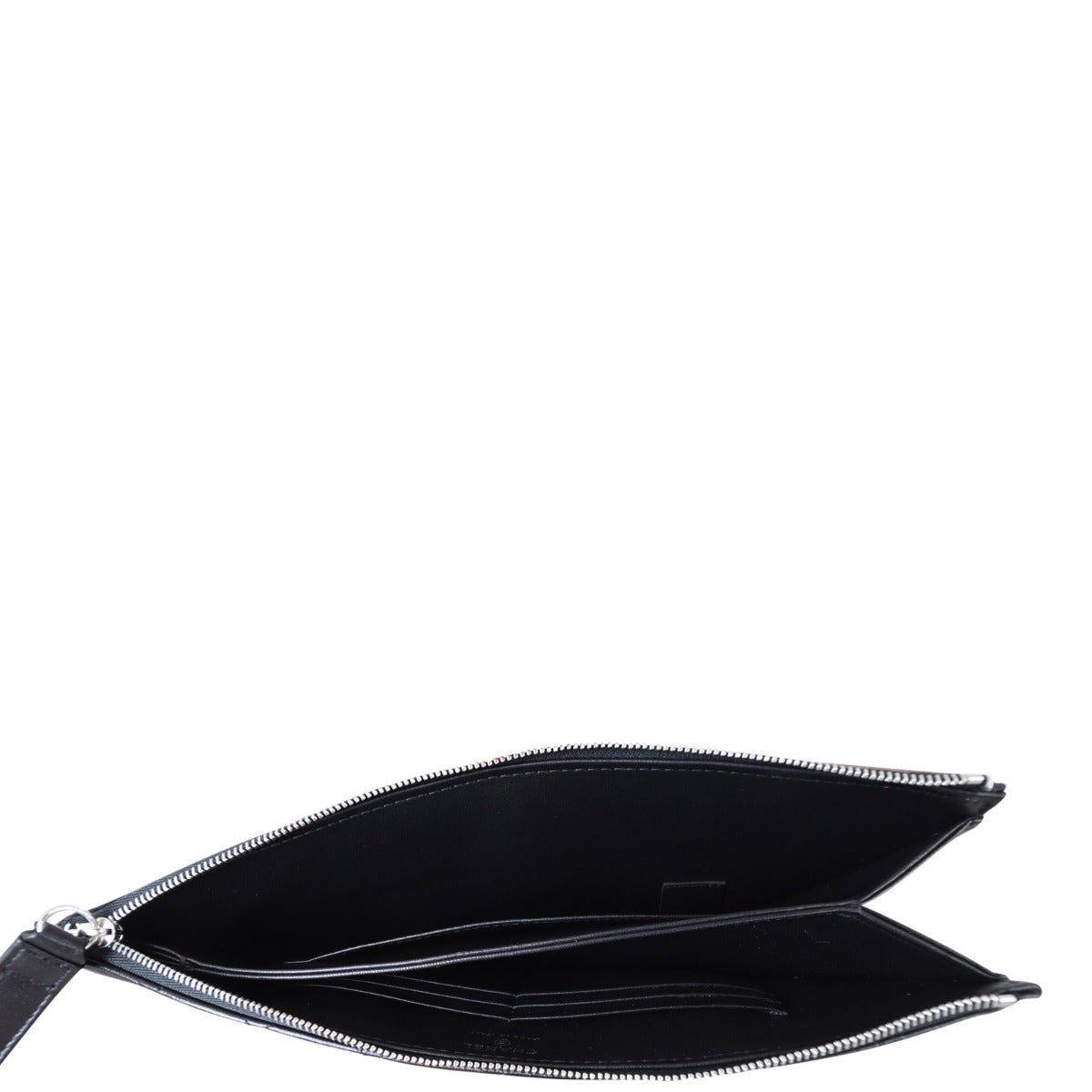 Chanel Metallic Wave Clutch Interior