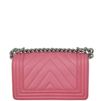 Chanel Boy Chevron Old Medium Back