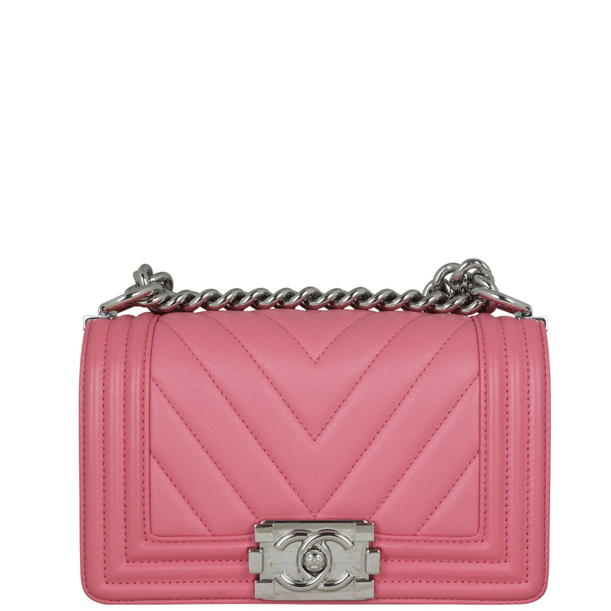 Chanel Boy Chevron Old Medium Front