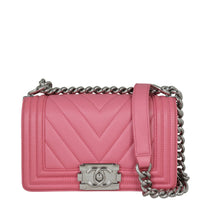 Chanel Boy Chevron Old Medium Front with Strap