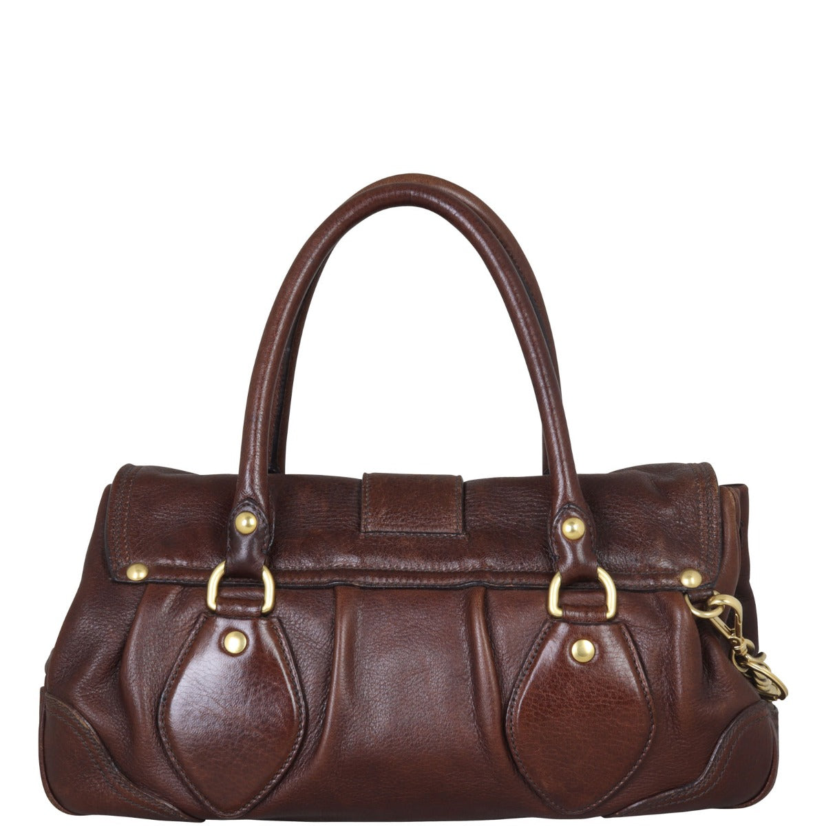 Prada Cervo Dragon Satchel Back