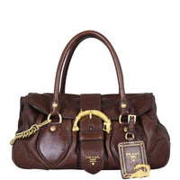 Prada Cervo Dragon Satchel Front