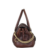 Prada Cervo Dragon Satchel Side