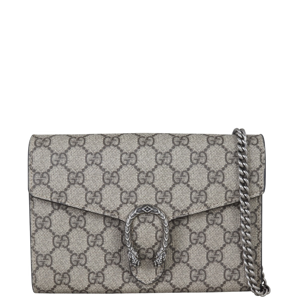 Gucci Dionysus GG Supreme Chain Wallet Front with Strap