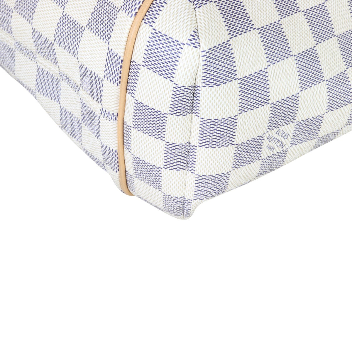 Louis Vuitton Totally PM Damier Azur Corner Closeup