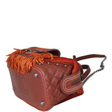 Chanel Pony Hair and Leather Paris-Dallas Bowling Fringe Bag Corner Distance