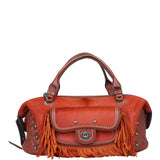 Chanel Pony Hair and Leather Paris-Dallas Bowling Fringe Bag Front