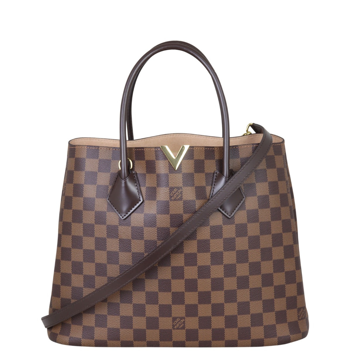 Louis Vuitton Kensington Damier Ebene Front with Strap