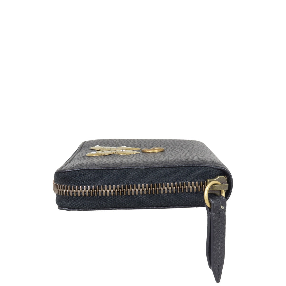 Gucci Butterfly Farfalla  Zip Around Continental Wallet Side