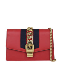 Gucci Sylvie Super Mini Chain Bag Front with Strap