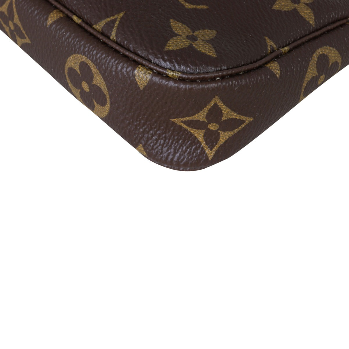 Louis Vuitton Mini Pochette Accessoires Monogram Corner Closeup