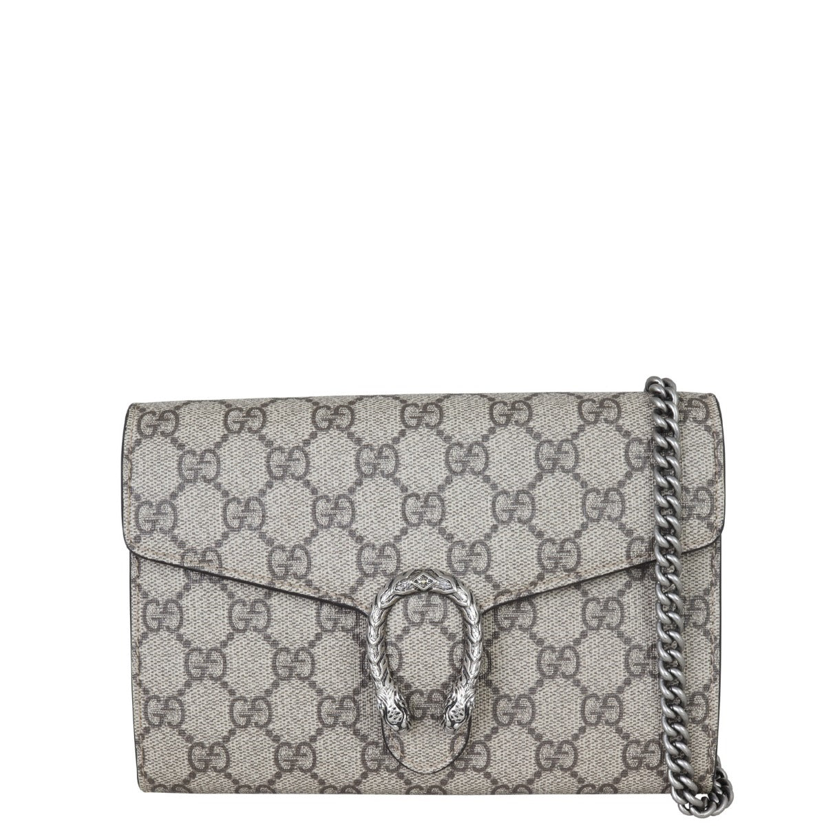 Gucci Dionysus GG Supreme Chain Wallet Front with Strap