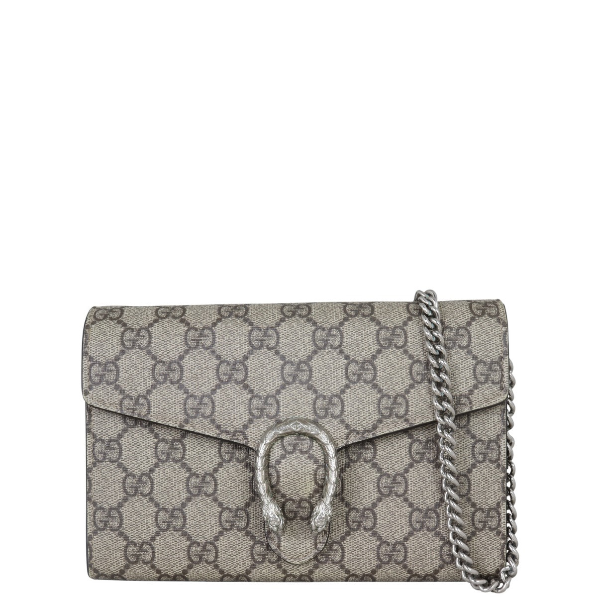 Gucci Dionysus GG Supreme Chain Wallet Front with Strap