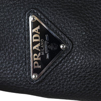 Prada Triangle Leather Shoulder Bag Logo