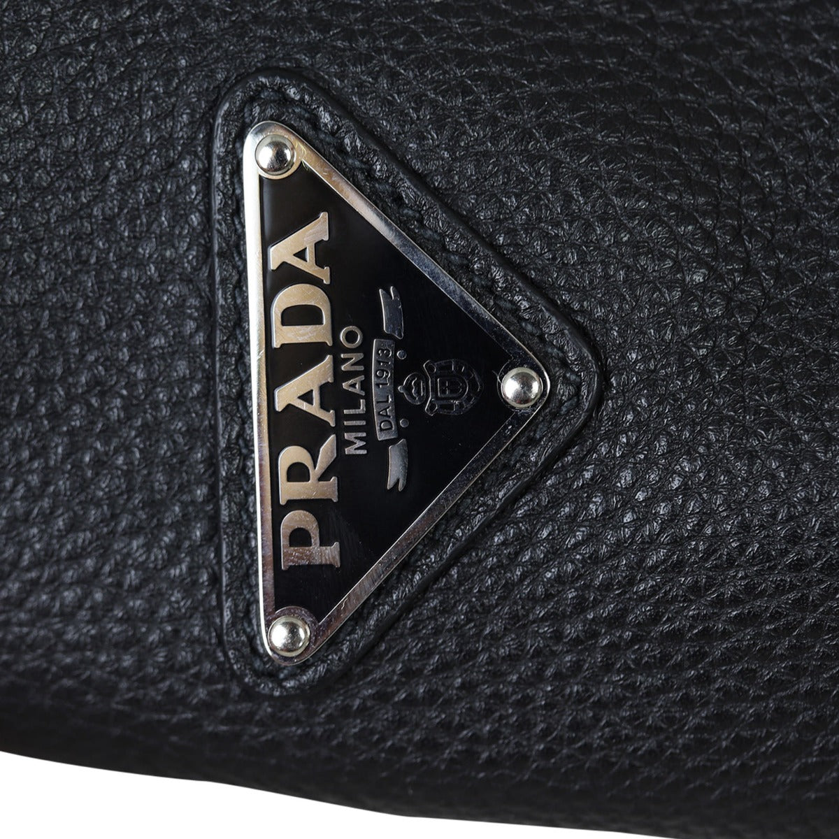Prada Triangle Leather Shoulder Bag