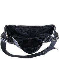 Prada Triangle Leather Shoulder Bag Interior