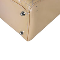 Dior Lady Dior Large Patent (beige) Corner Closeup