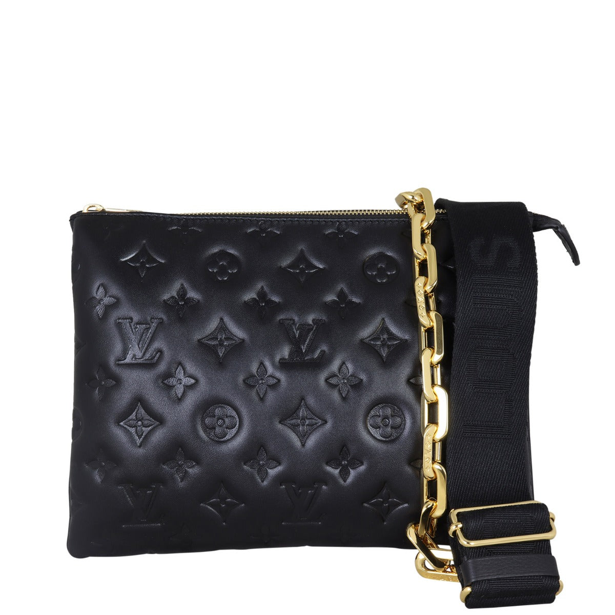 Louis Vuitton Coussin PM Monogram Embossed Lambskin Front with Strap