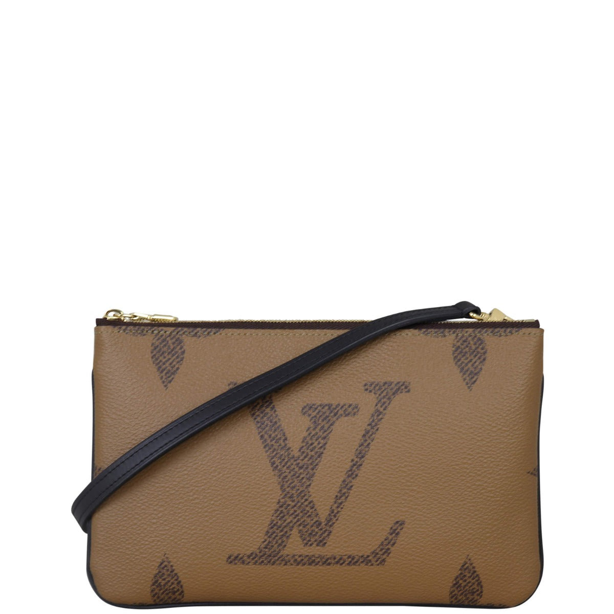 Louis Vuitton Pochette Double Zip Monogram Giant Reverse Front with Strap