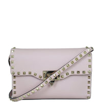 Valentino Rockstud Medium Crossbody Front with Strap