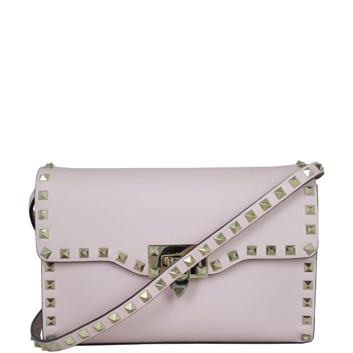 Valentino Rockstud Medium Crossbody Front with Strap