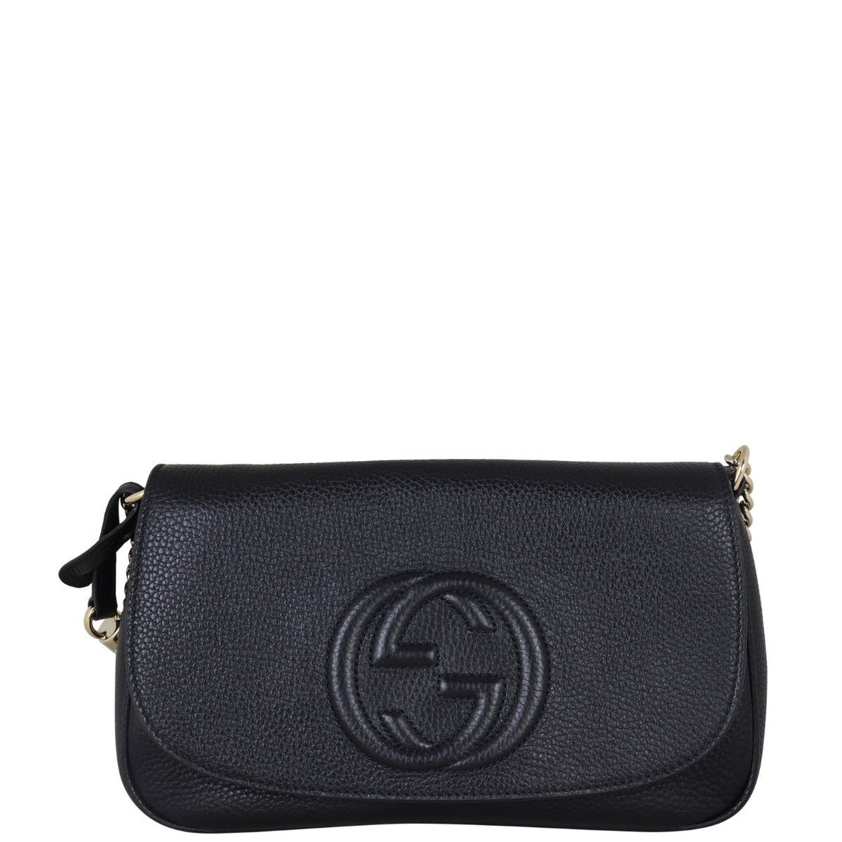 Gucci Soho Chain Shoulder Bag Front                                                                        
