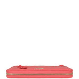 Chanel Camellia Zip Around Wallet Top