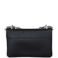 Prada Saffiano Lux Chain Lock Flap Bag Back